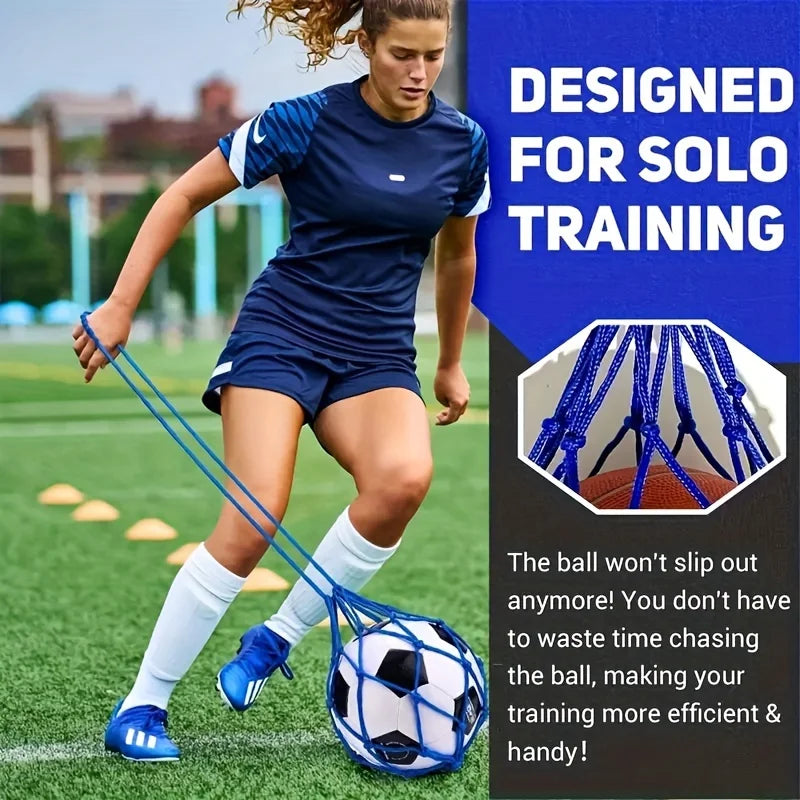 Soccer & Basketball Ball Carry Bag – Mesh Nylon Net Bag for Football, Basketball & Outdoor Sports