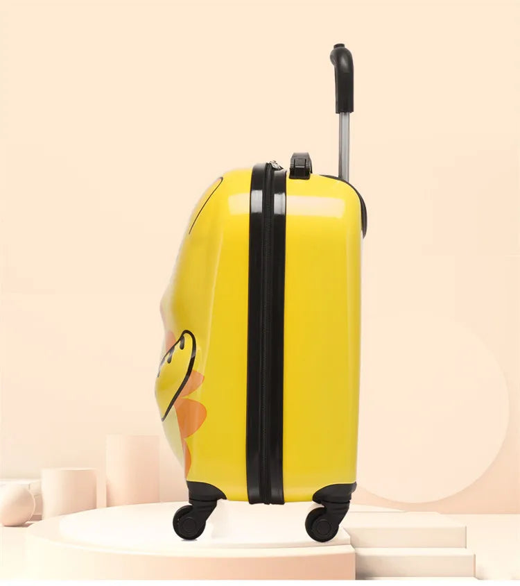 18-Inch ABS Kids’ Spinner Suitcase – Cute Animal 3D Design