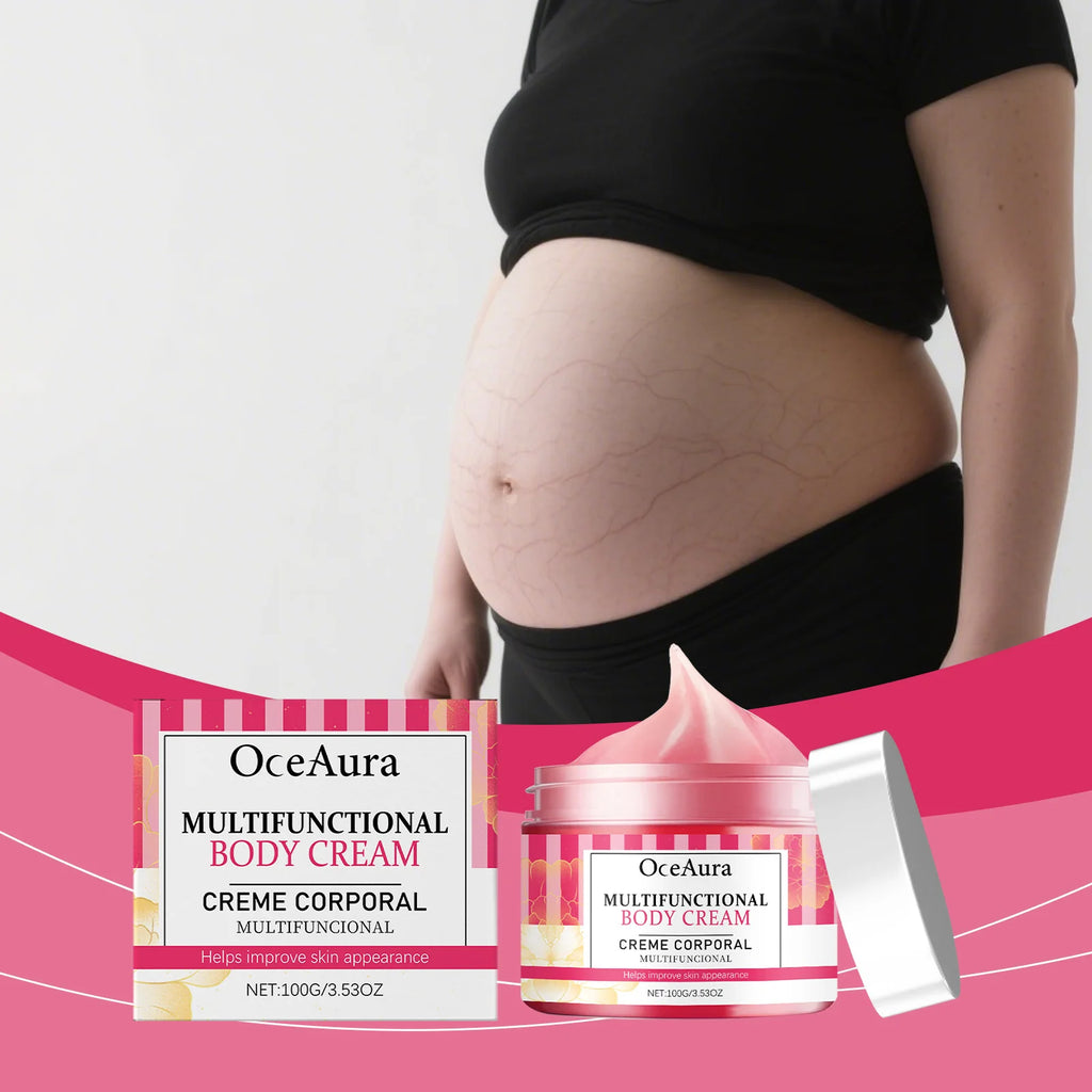 OceAura Pregnancy Stretch Mark Cream — Deep Hydration, Skin Regeneration & Non-Greasy Formula 100g