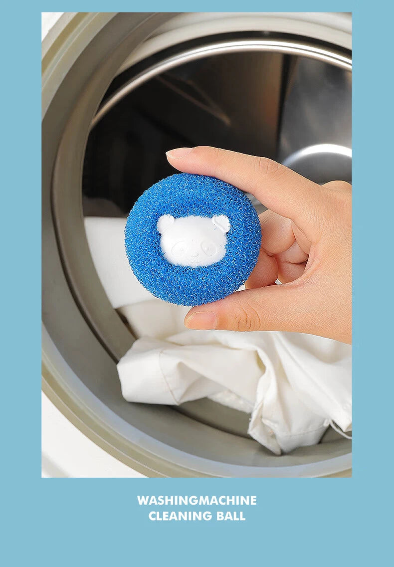 Laundry Balls Pet Hair Remover – Reusable Washing Machine Lint Catcher & Clothes Fluff Cleaner