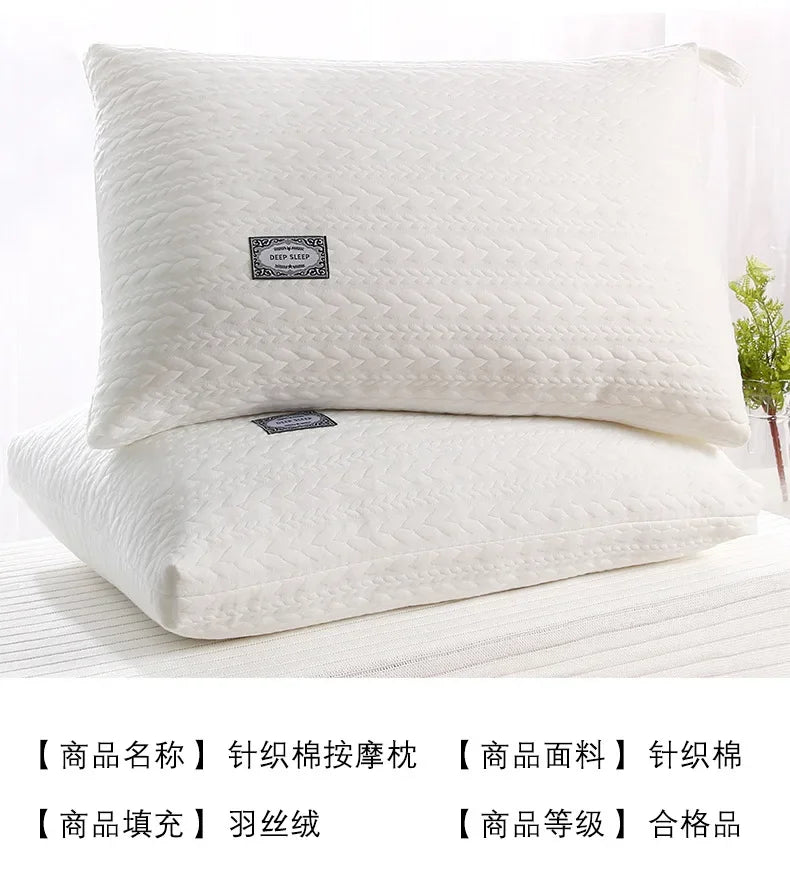 Soft Cervical Support Sleeping Pillow – Hotel Quality, 48x74cm, 600g or 800g Fill