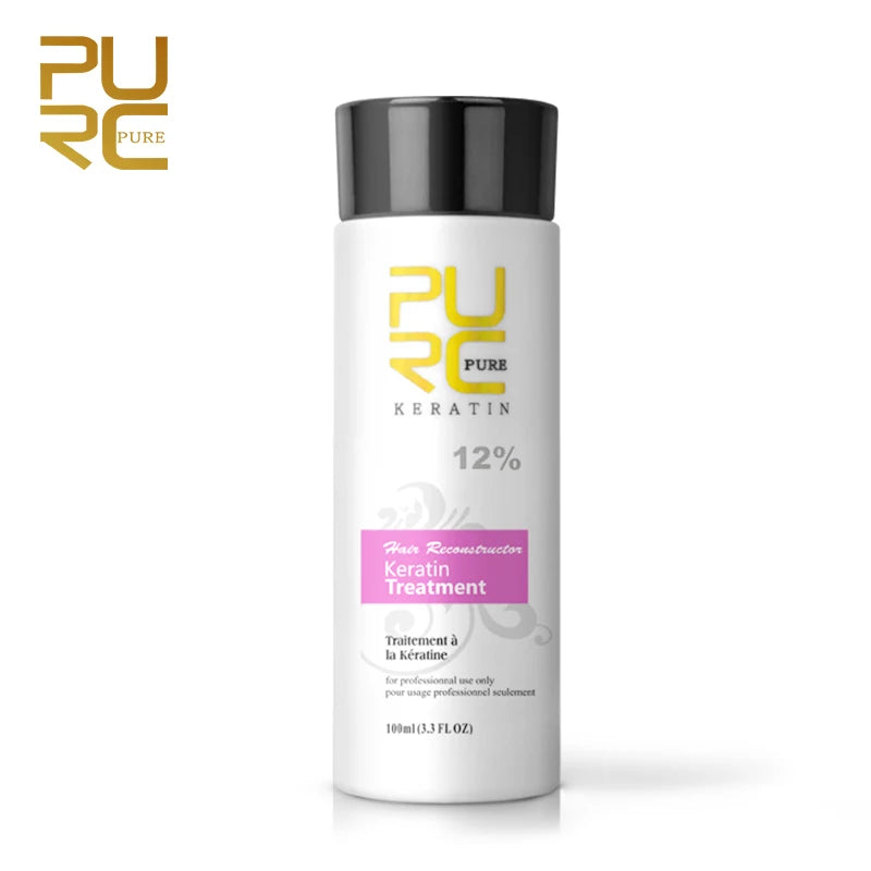 PURC Brazilian Keratin Hair Treatment Keratin Straightening Curly Hair Smoothing Repair Permed Damaged Hair Care Products