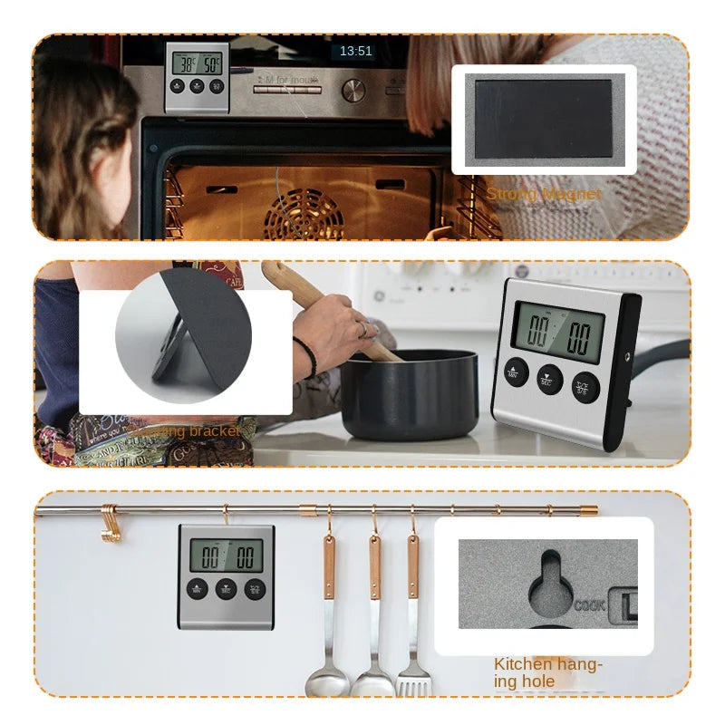 TP700 Digital Wireless Food Thermometer — Remote Probe for BBQ, Grill, Oven & Meat