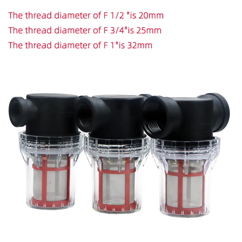 Garden Irrigation Water Pipe Filter — 1/2" to 1"