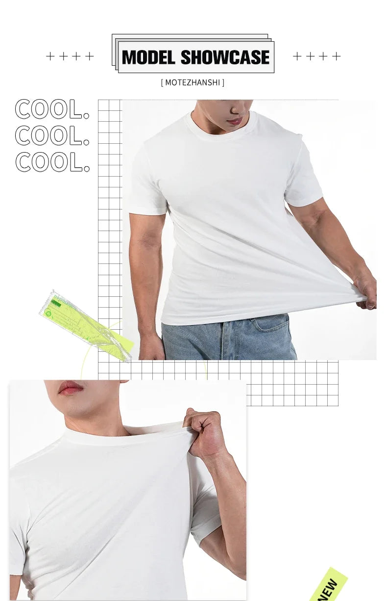 Men's Polyester Slim Fit Bodybuilding T-Shirt — Muscle Fit Performance Tee