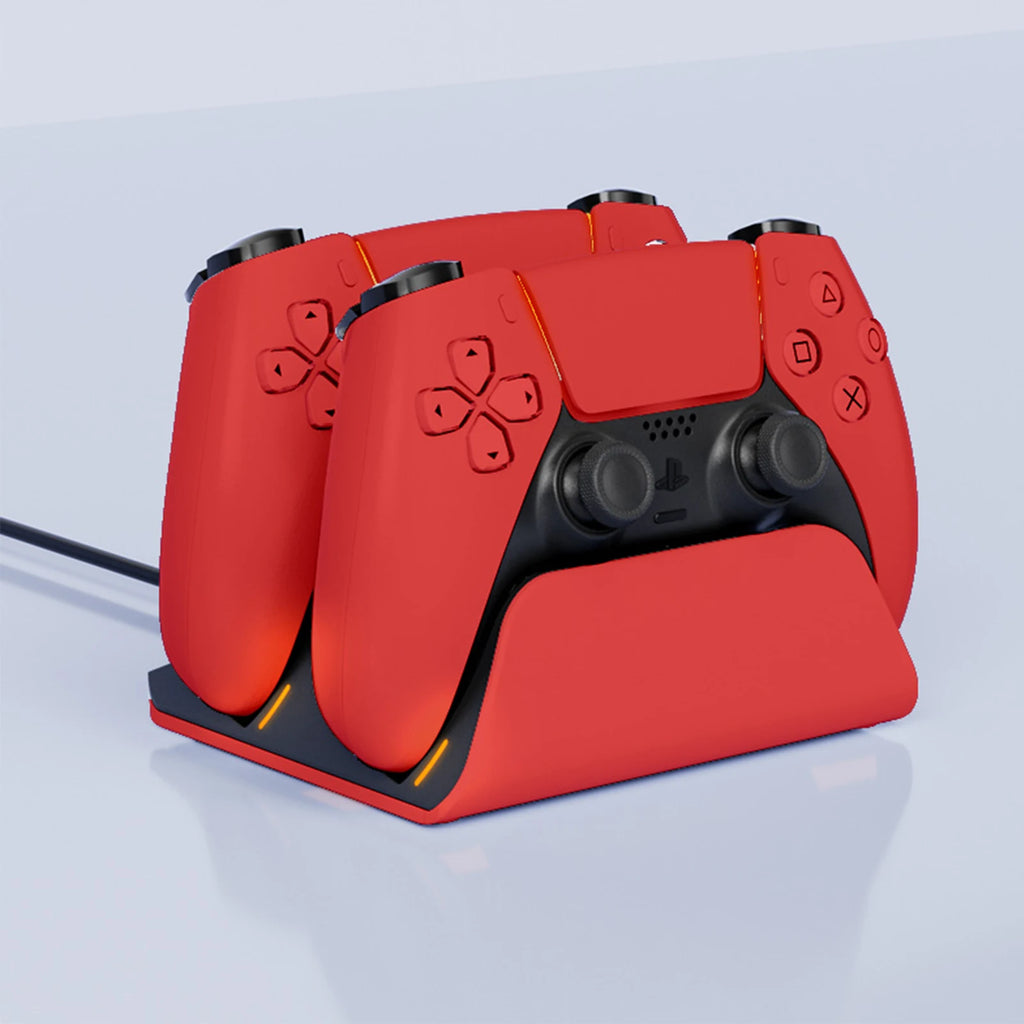 PS5 Dual Controller Fast Charging Dock – Wireless Gamepad Charger Station