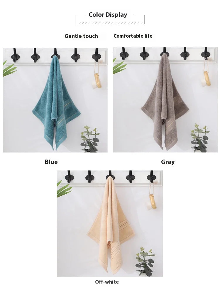 Jacquard Cotton Face Towel – Soft, Absorbent & Skin-Friendly, 3 Colors