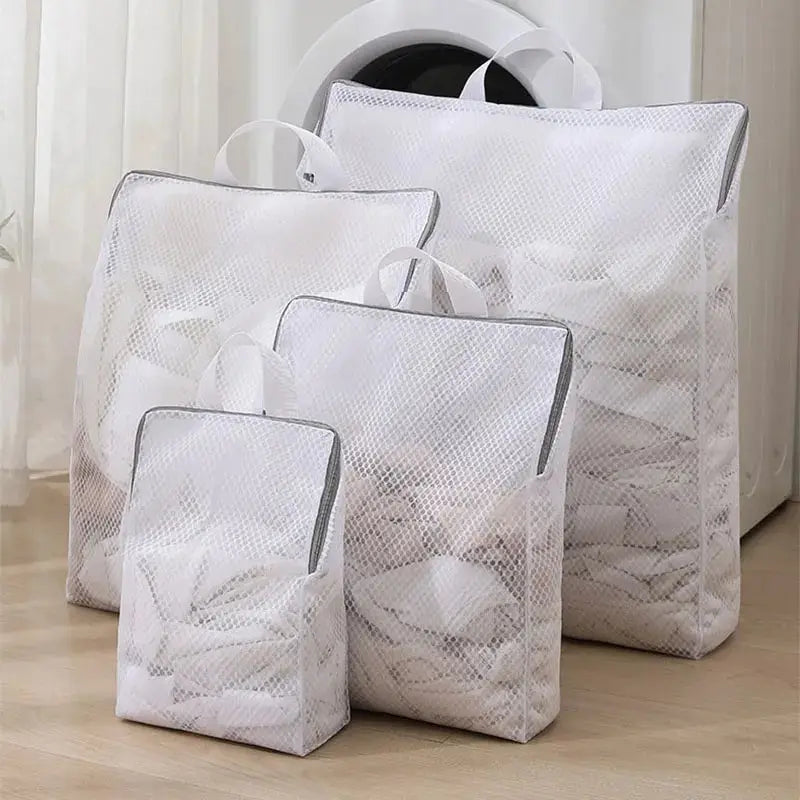 3D Drawstring Mesh Laundry Bag – Anti-Deformation Washing Machine Filter Bag (S/M/XL)