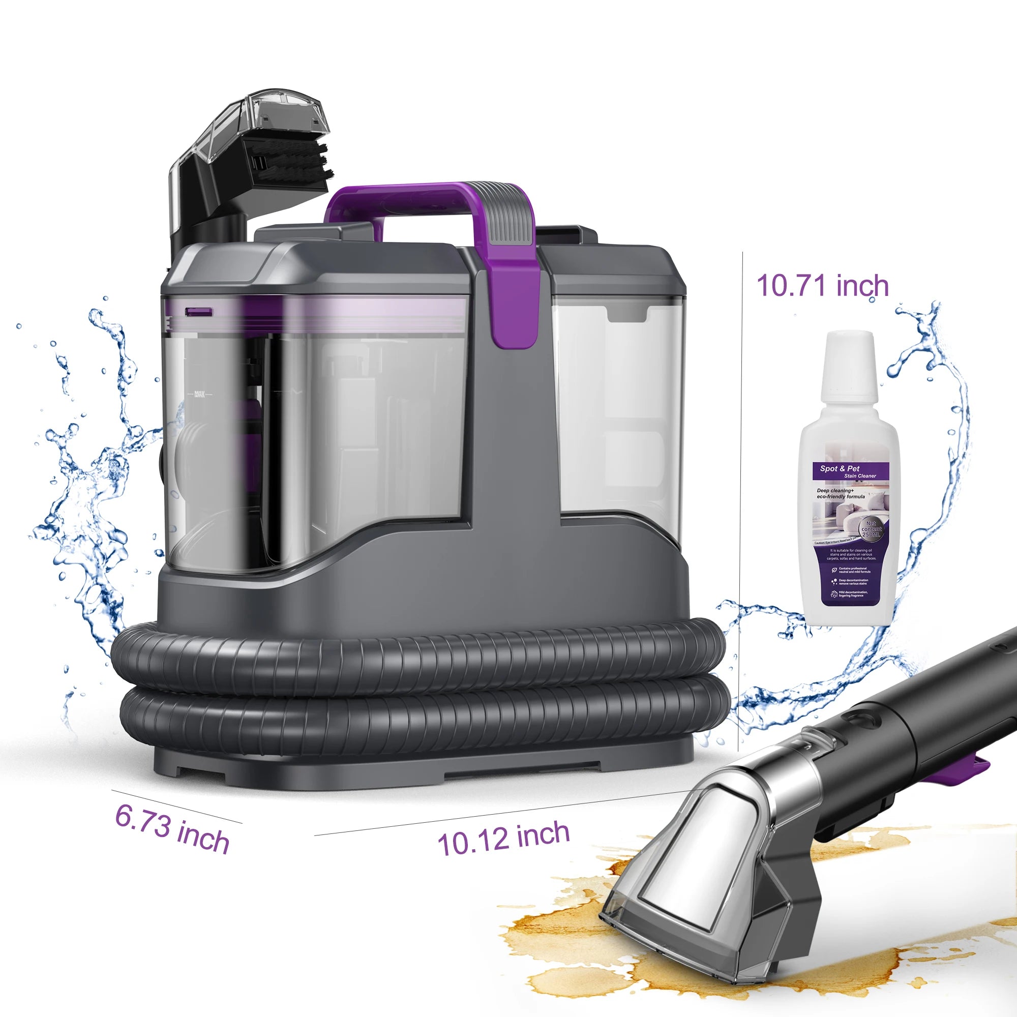 YISORA C9 Portable Carpet & Upholstery Cleaner — 15Kpa 13.5ft Corded Spot Cleaner for Carpet, Sofa & Car Seat
