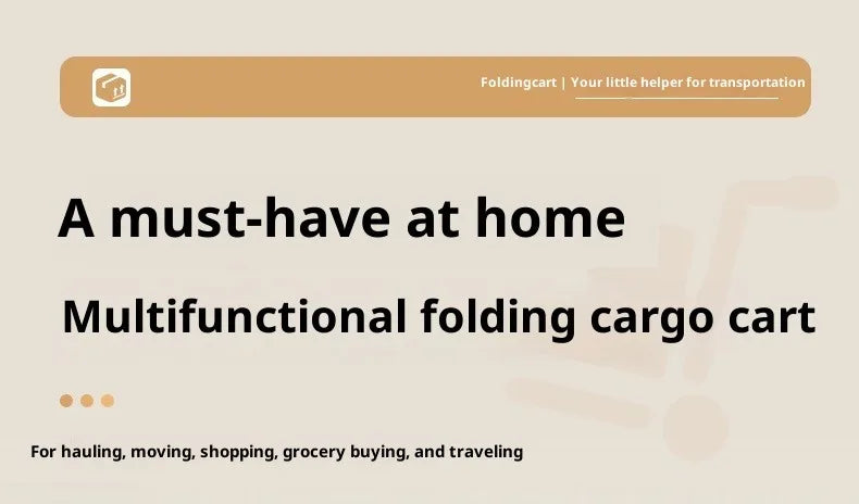 Folding Luggage Trolley – Portable Travel & Shopping Cart