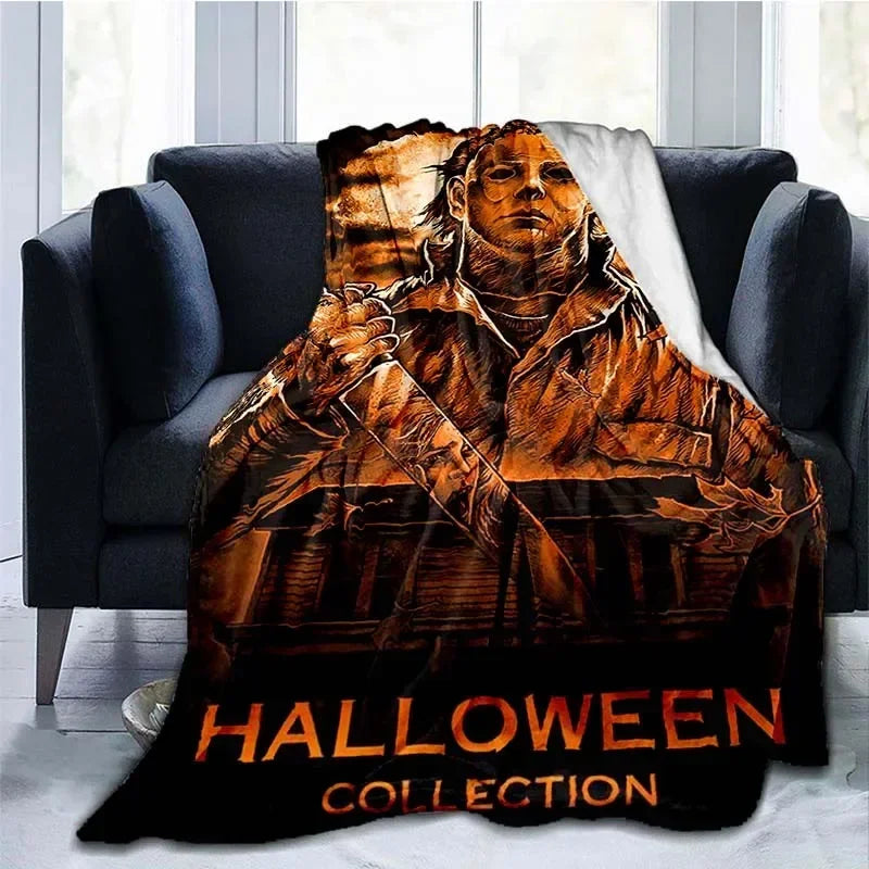 Michael Myers Super Soft Plush Flannel Throw Blanket – Personalized Horror Fan Gift