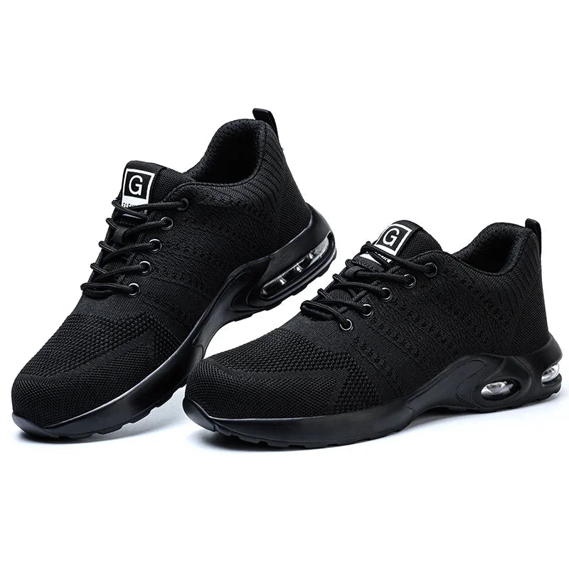 Men's Steel Toe Safety Work Boots — Anti-Smash Indestructible Tactical Work Sneakers