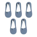 Women's Cotton No-Show Socks – Silicone Grip, 5 Pairs
