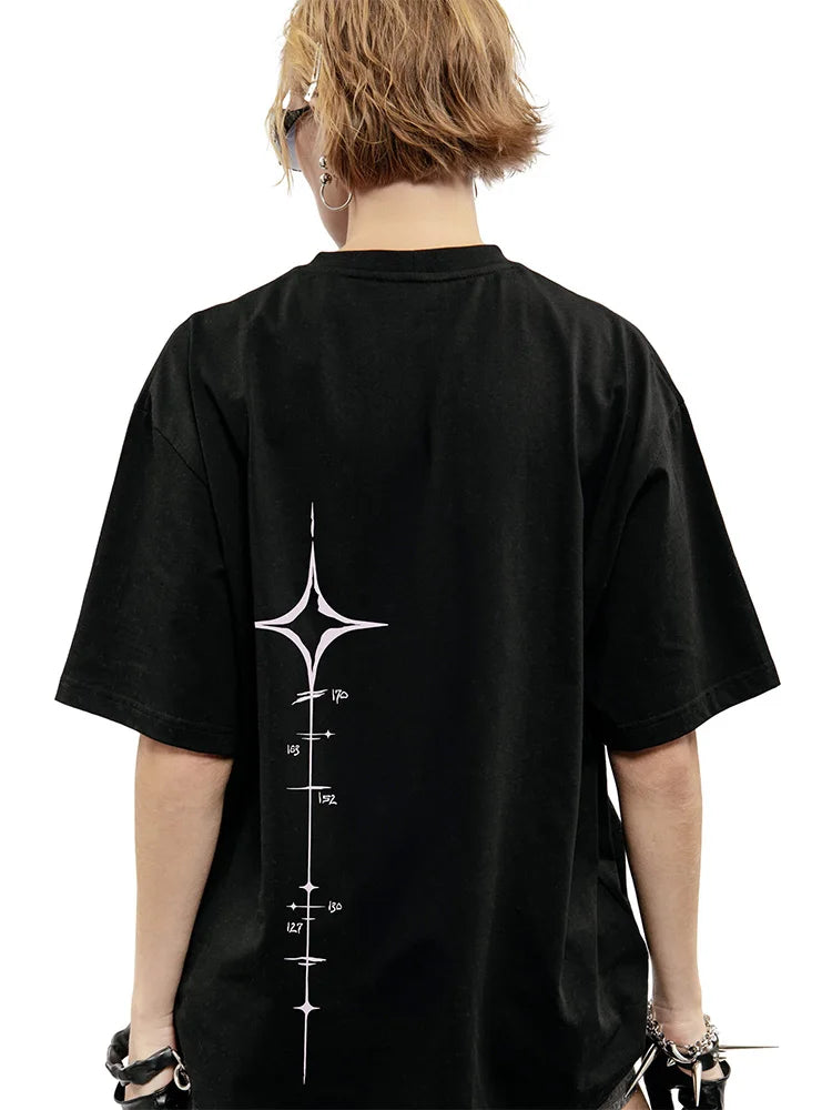 Y2K Harajuku Vintage Tour Graphic Oversized T-Shirt — 100% Cotton Streetwear Tee Unisex