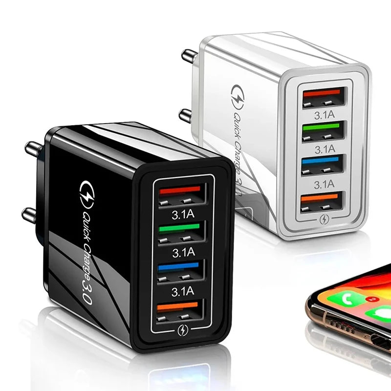 3A USB Wall Charger — Compact Fast Charging Adapter for Phone & Tablet