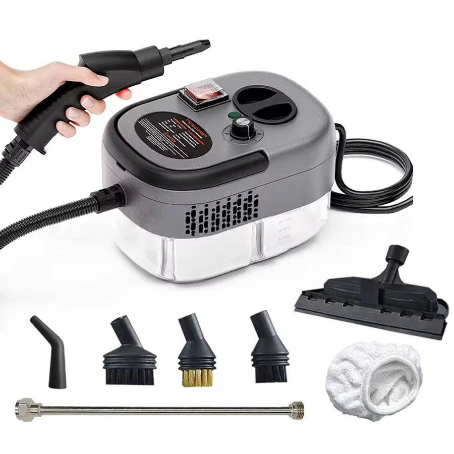 Portable Handheld Steam Cleaner — High-Temperature Pressurized Cleaning Machine with Brush Heads
