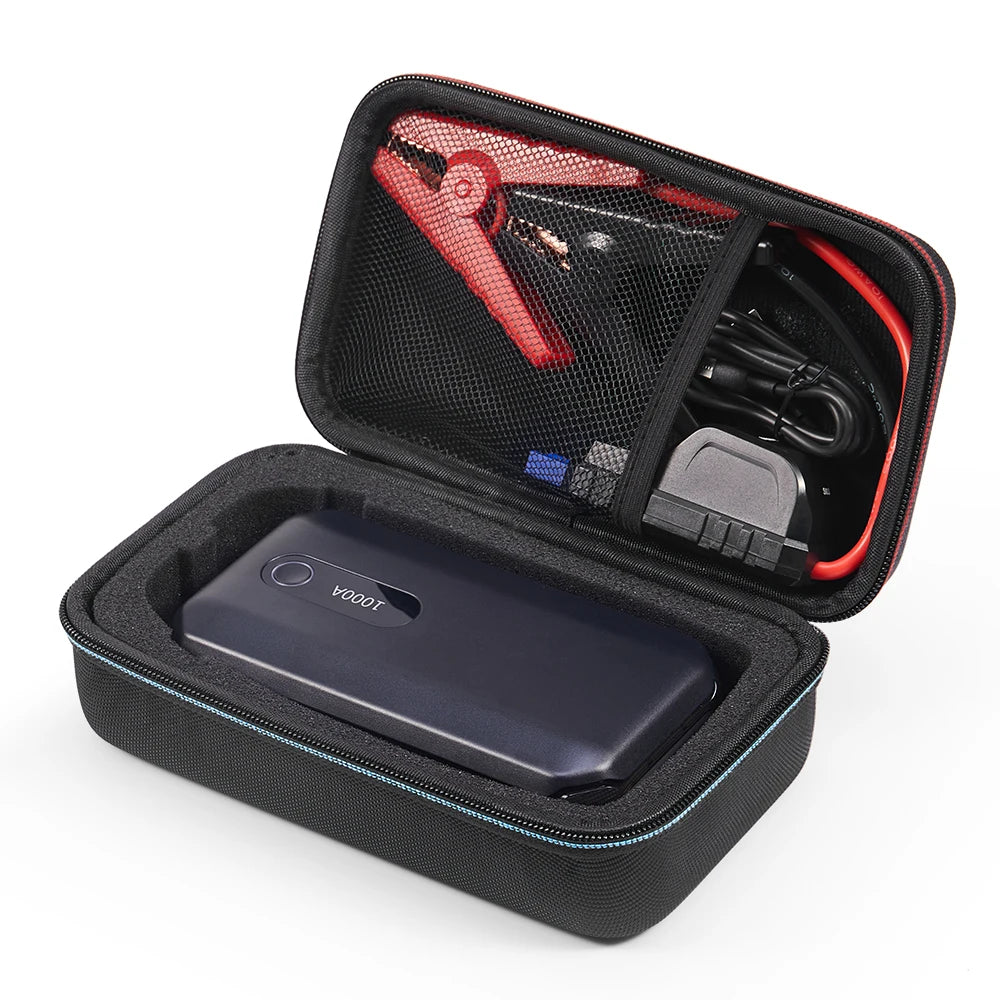 Hard EVA Travel Case for Baseus 20000mAh Jump Starter Power Bank – 2000A 12V Portable Car Battery Starter Bag