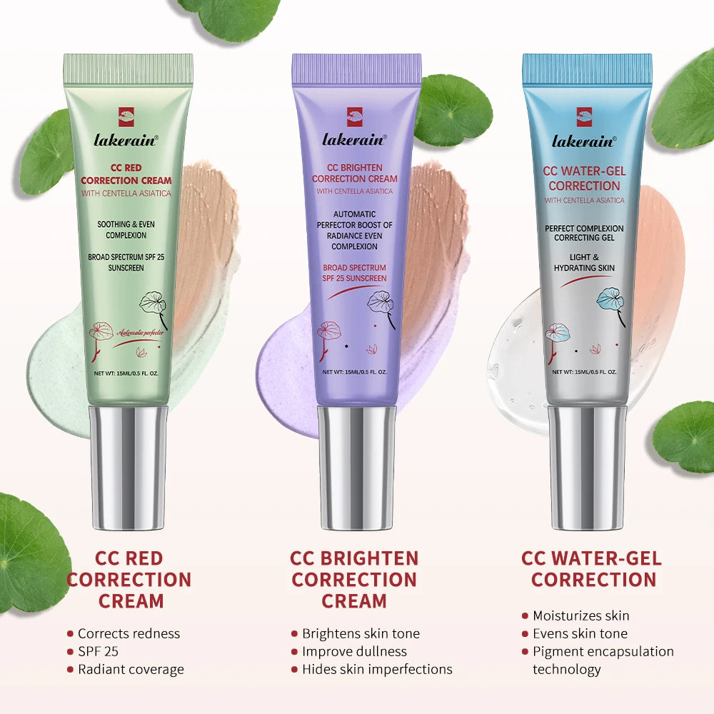 3-Pack CC Cream Color-Changing Foundation — Korean High Coverage Liquid