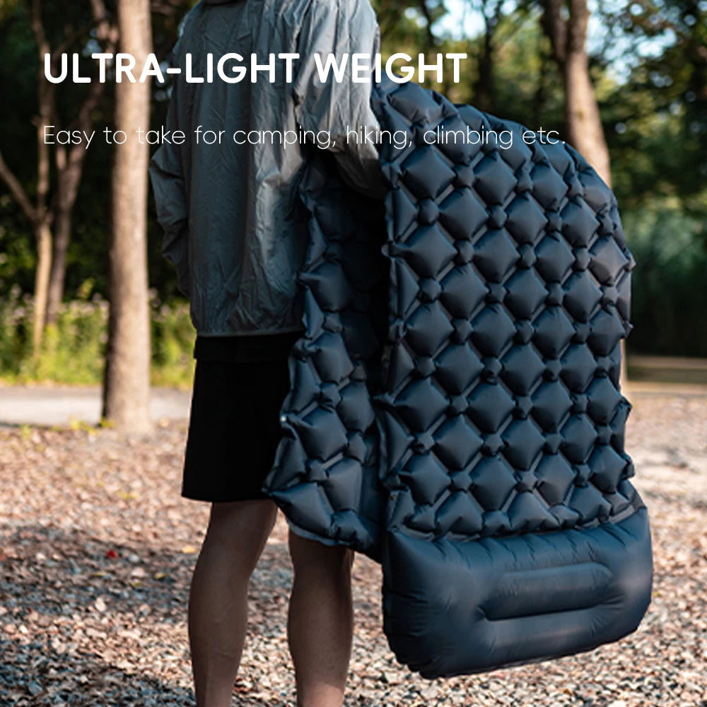 TARKA Inflatable Camping Mat with Pillow – Self-Inflating Air Mattress for Hiking, Climbing & Outdoor