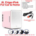 6L/9L LED Mirror Mini Fridge with Light — Portable Cosmetic Refrigerator Cooler & Warmer for Car, Home & Skincare