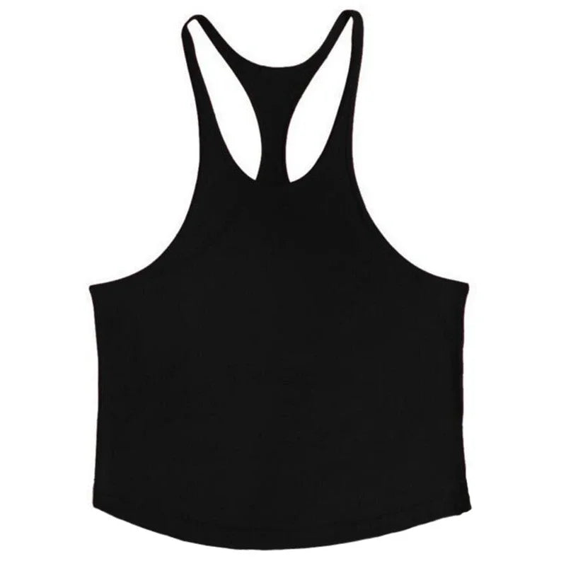 Men's Sleeveless Gym Stringer Tank Top — Bodybuilding Training Vest