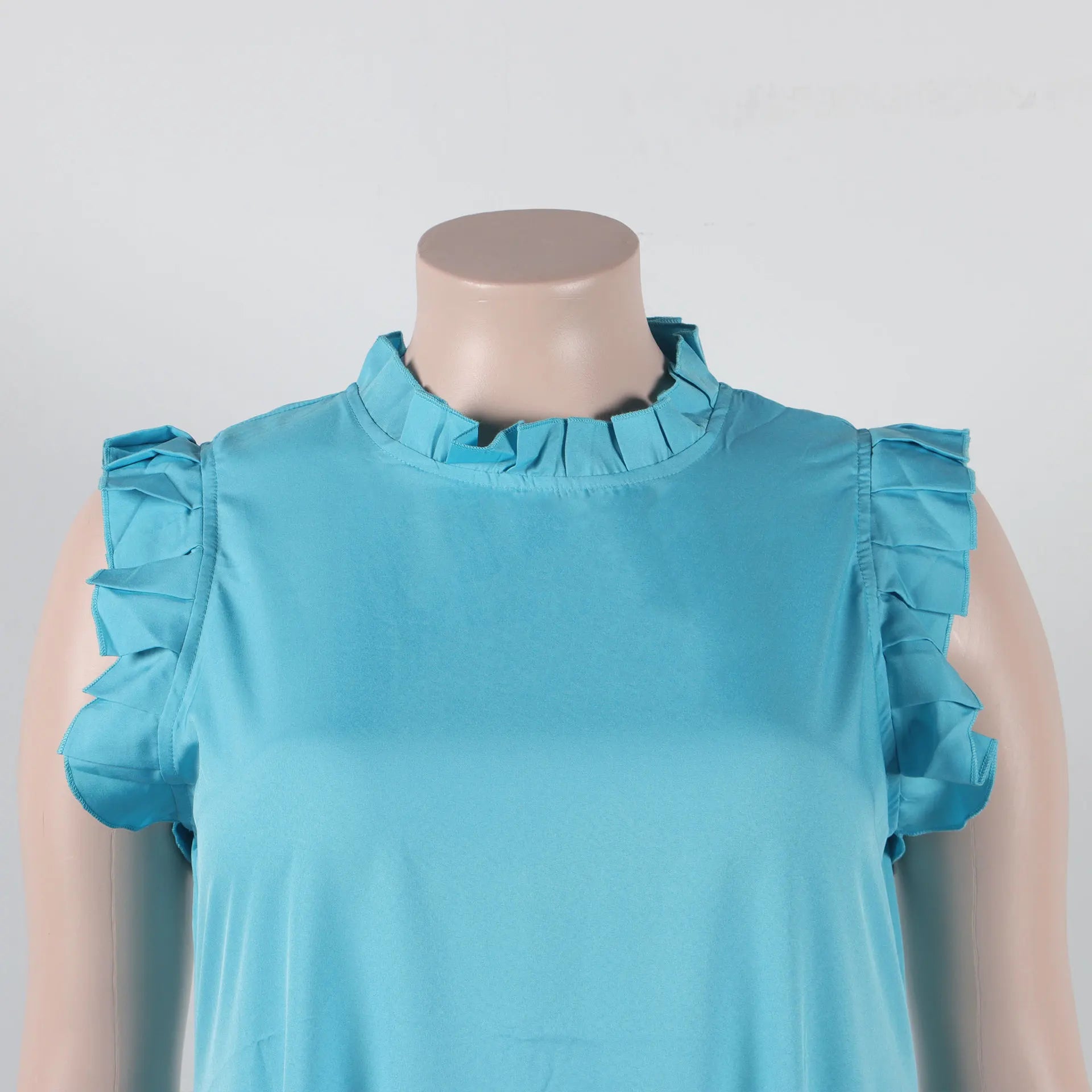 Sleeveless Ruffles A-Line Loose Elegant Maxi Dress — Casual Splice Sexy Long Dress