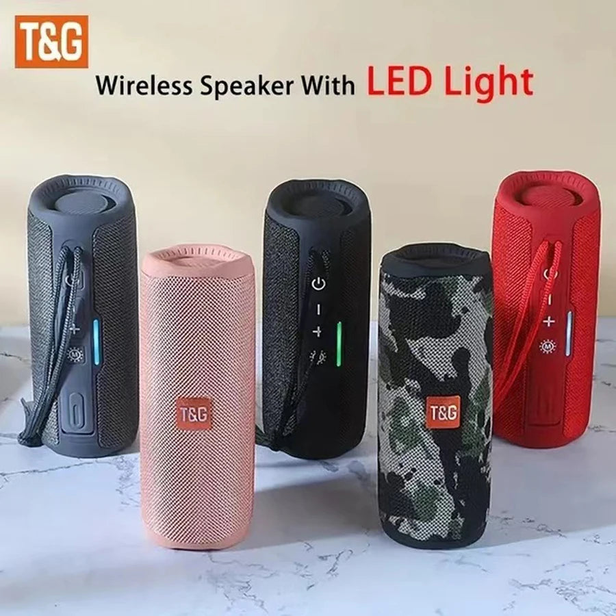 Wireless Portable Bluetooth Speaker — 360° Sound, Waterproof & Long Battery Life