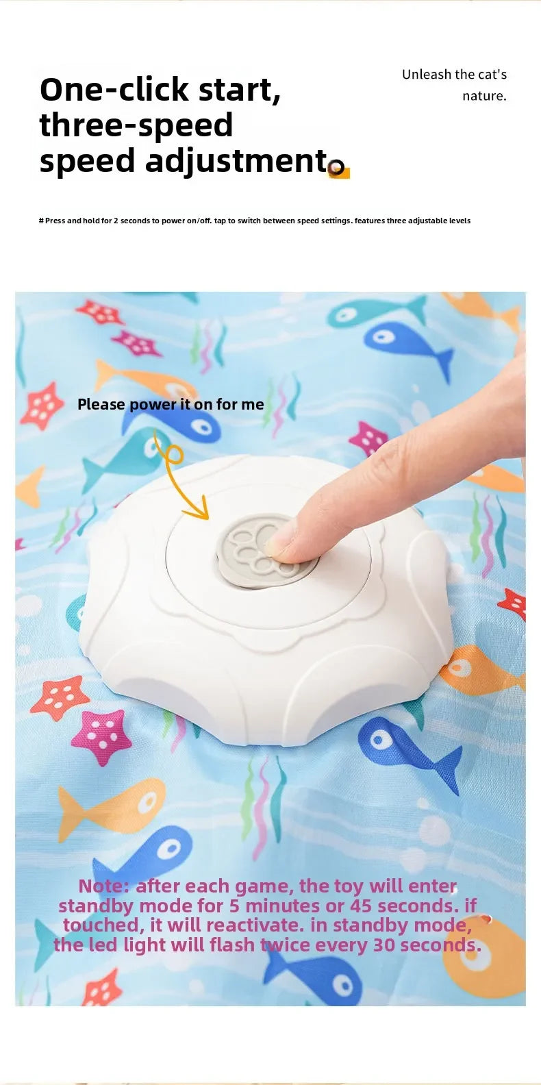 Automatic Electric Cat Turntable Interactive Toy