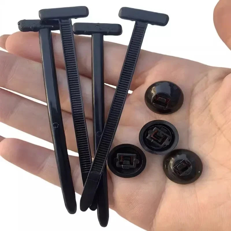Push. Lock. Done. — ABS Nylon Cable Tie Buckle Clips | Mudguard, Fender & Trunk Lining Fasteners, Self-Locking, 5–200pcs