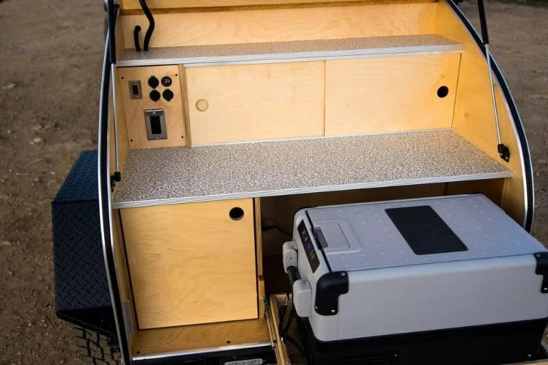 Family Camping Trailer — Large Storage Foldable Utility Cart for RV, Beach & Outdoor