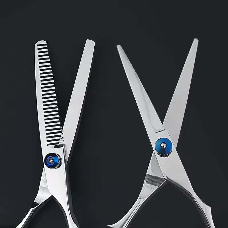 Professional Hairdressing Scissors – Stainless Steel Cutting & Thinning Shears for Home & Salon
