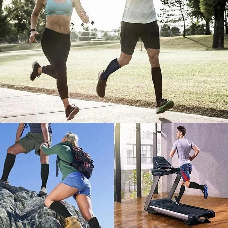 Knee High Compression Socks 20-30mmHg – 3 Pairs for Diabetes, Varicose Veins, Edema, Nurse & Running