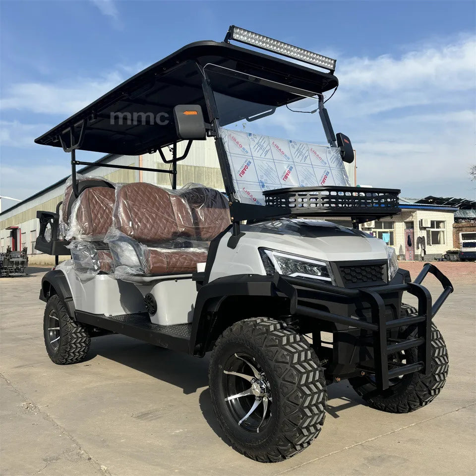 Street Legal 4-Seater Electric Golf Cart — 72V Lithium Battery, 5kW AC Motor