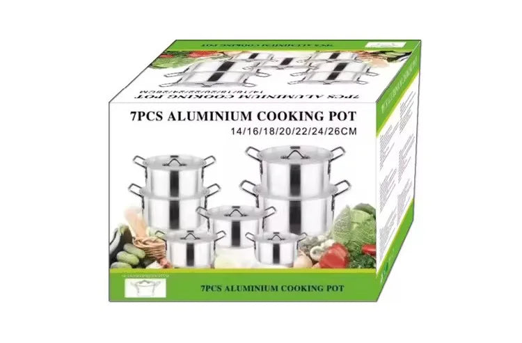 Aluminum Cookware Set – Stackable 5- & 7-Piece Options