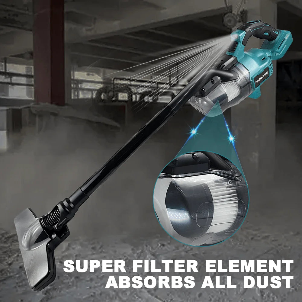 Cordless Handheld Electric Vacuum Cleaner — Makita 18V Battery Compatible, Portable for Hard Floor, Carpet, Car & Pet Hair