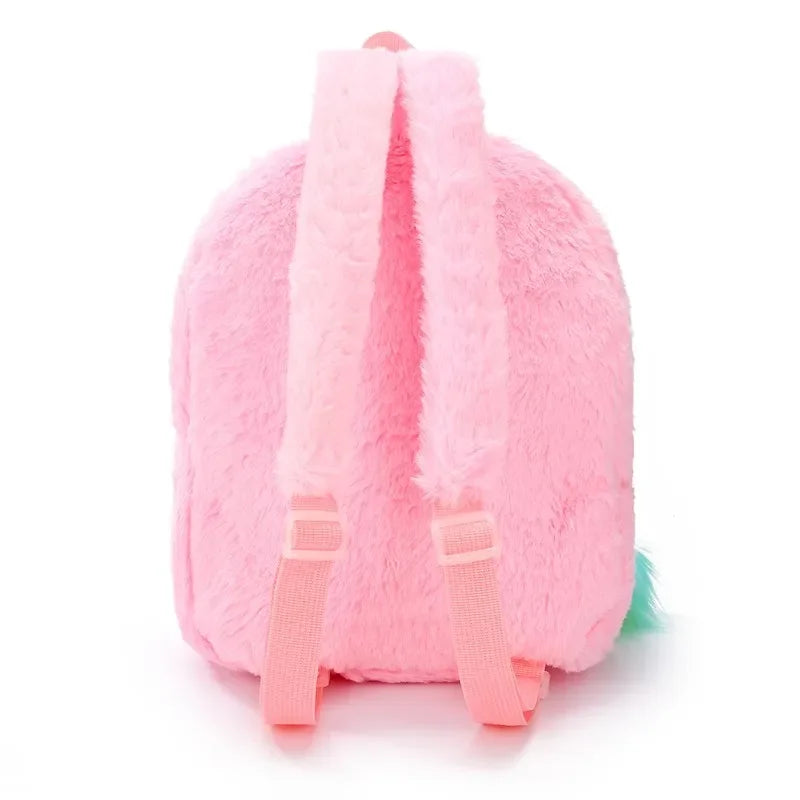Unicorn Backpack – Girls Plush School Bag