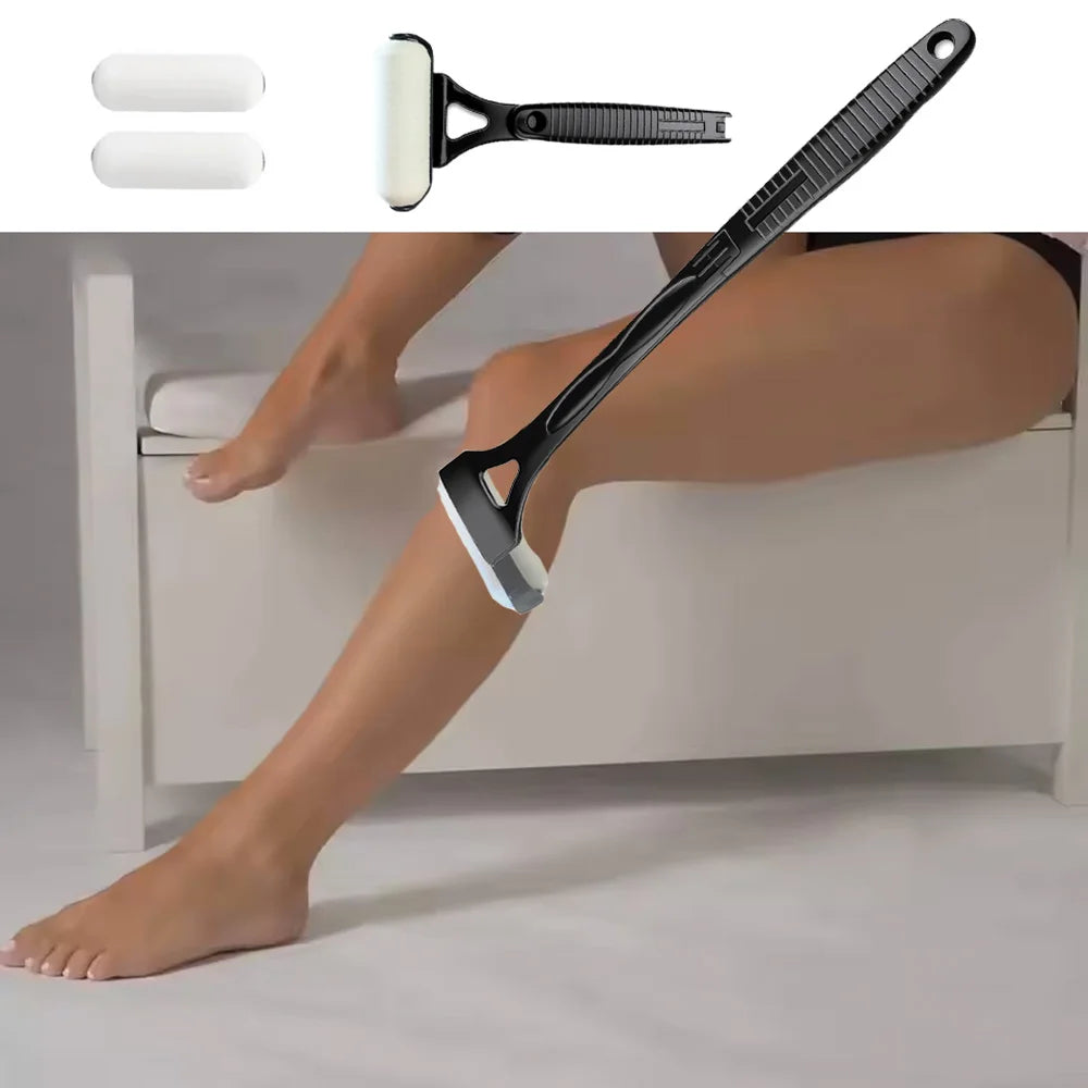 Long Handle Lotion Applicator Stick – Foldable Self-Sunscreen & Tanning Back Applicator with 2 Heads