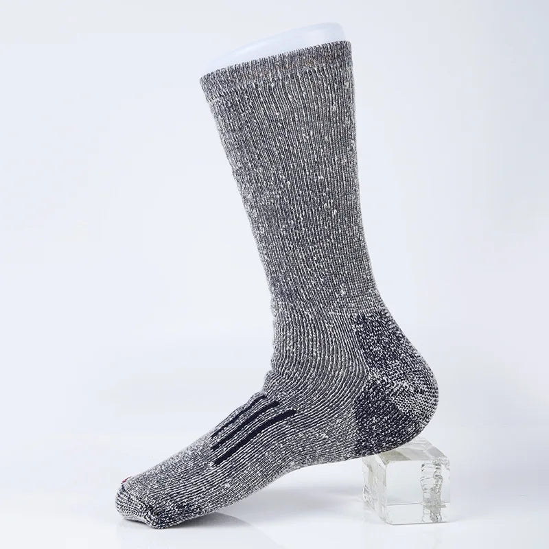 Merino Wool Hiking Crew Socks for Cold Weather