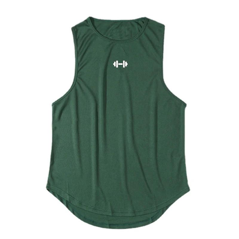 Men's Gym Tank Top Sleeveless Shirt — Athletic Training Vest