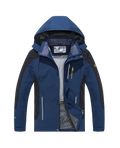 Men's Big & Tall Waterproof Hooded Jacket – Windproof Outdoor Coat, XL–8XL, 5 Colors