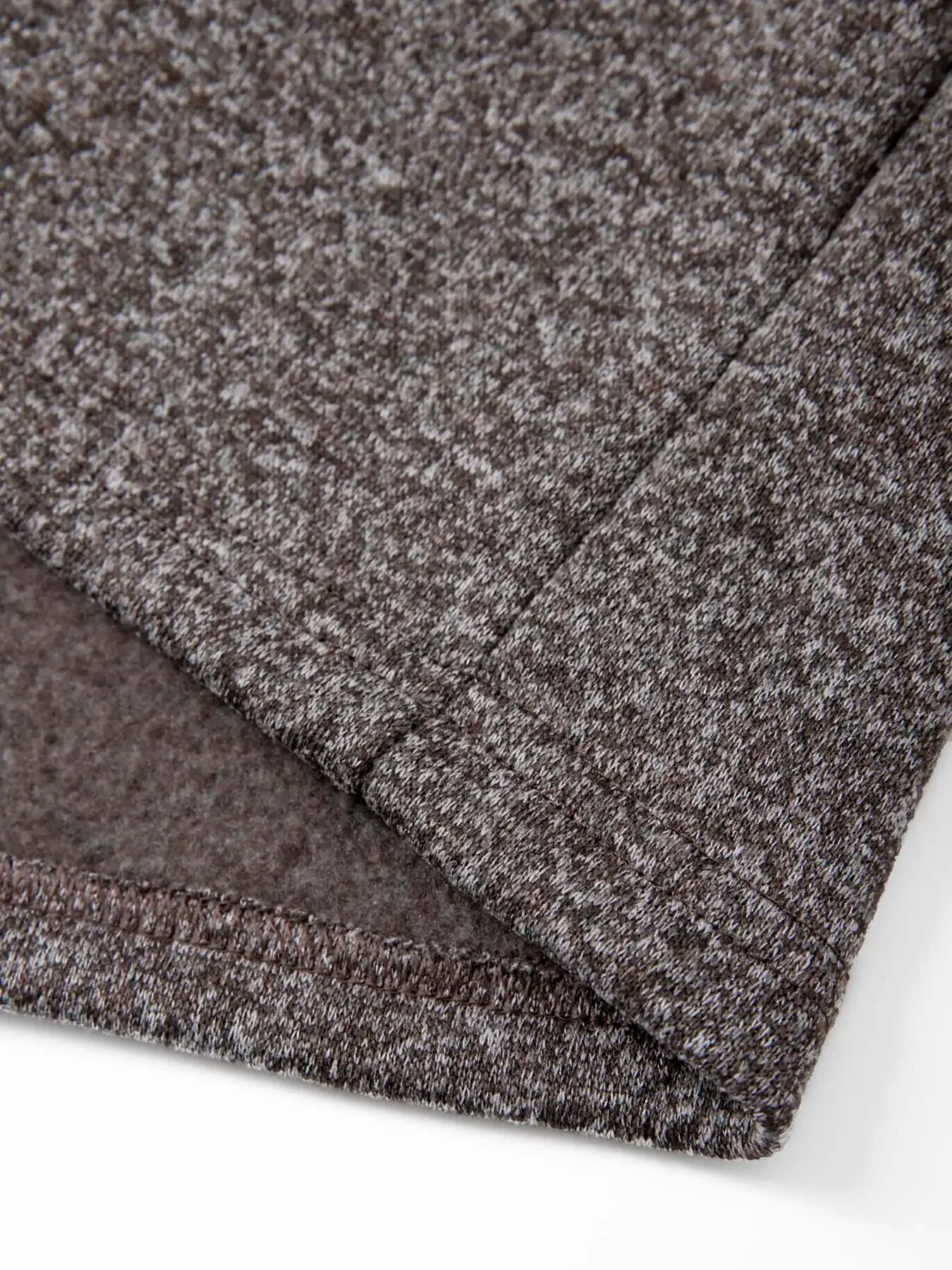 Men's Zip-Up Fleece-Lined Hooded Knit Jacket