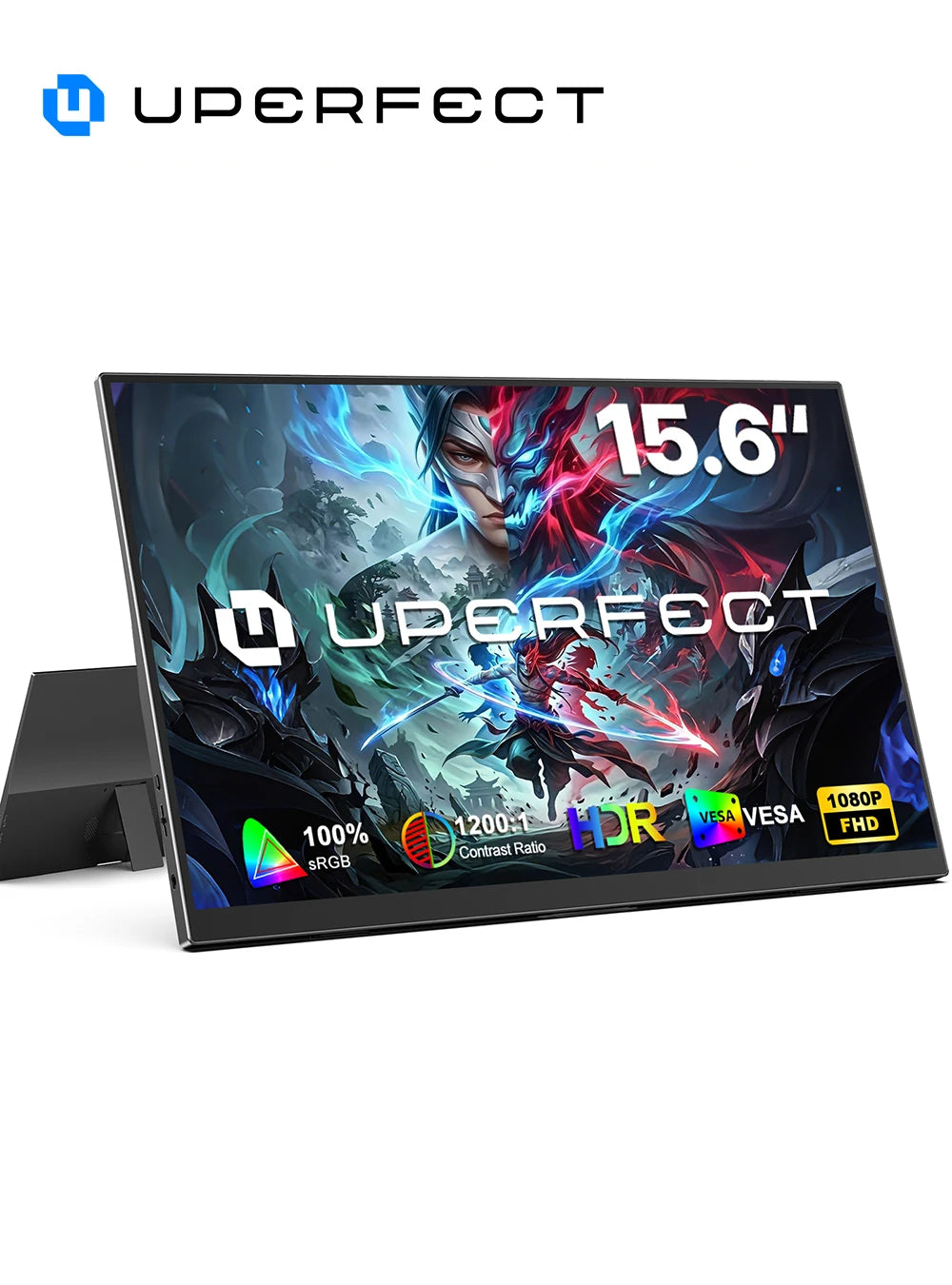 15.6-Inch Portable Monitor – Full HD IPS & Adjustable Stand