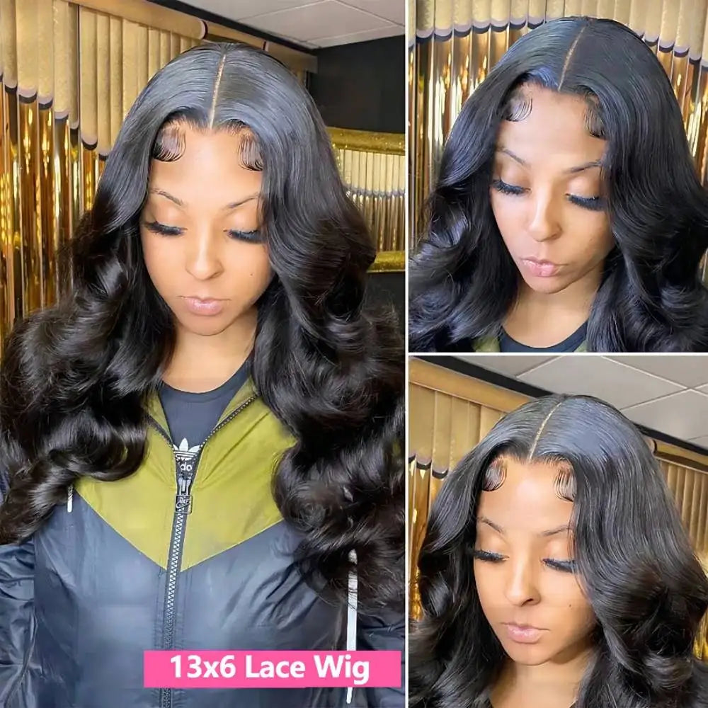 200 Density Body Wave Lace Front Wig | 13x4 13x6 360 Lace 5x5 HD Transparent Pre-Plucked Brazilian Human Hair