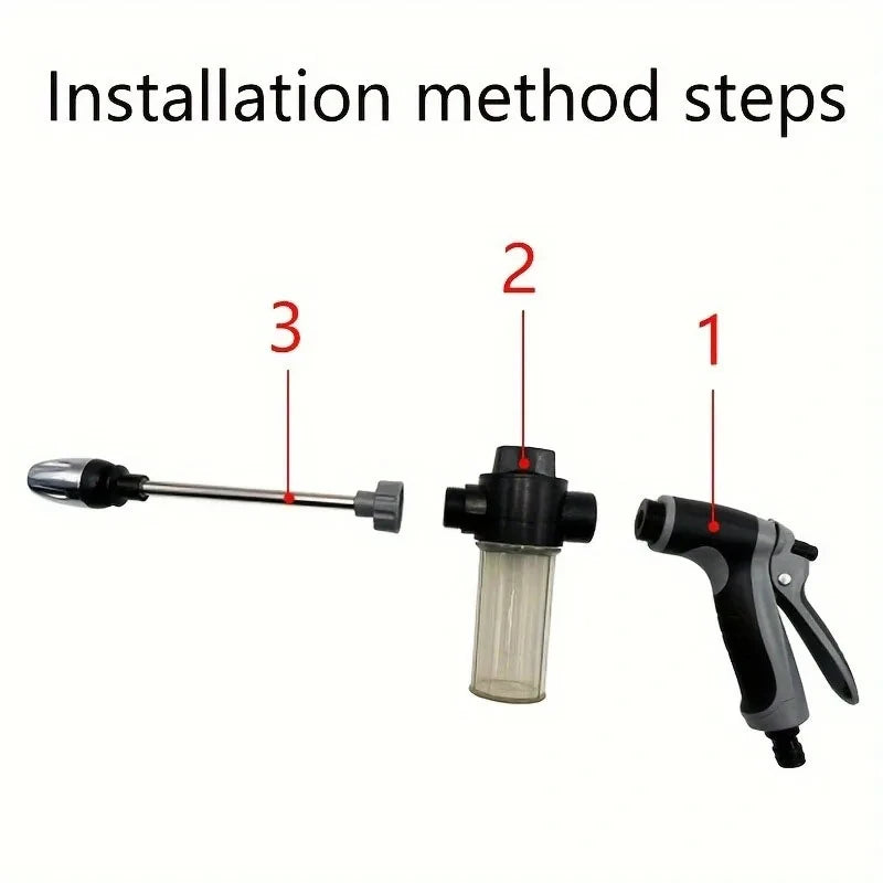 Multifunctional High-Pressure Water Gun – Garden Nozzle for Car Washing & Plant Watering