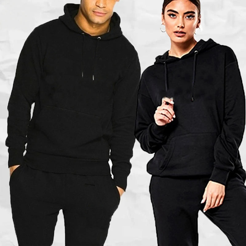 Men's Hoodie & Jogging Pants Sport Tracksuit Set – Spring Autumn Running Sweater Suit