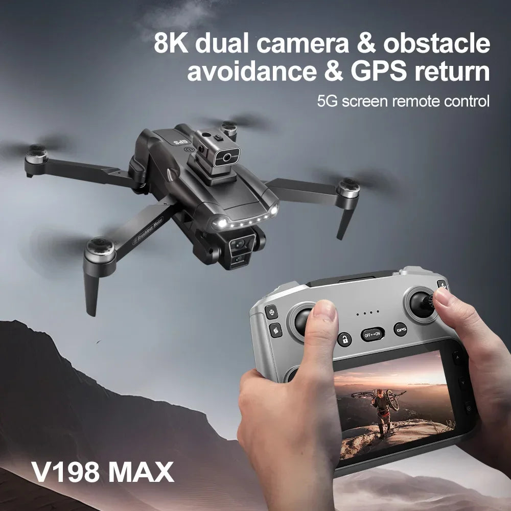 V198MAX GPS Return Drone with Screen Remote