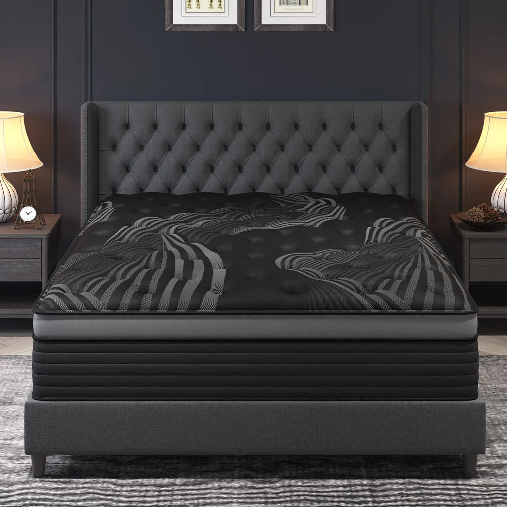 12"/14" Gel Memory Foam Hybrid Pocket Spring Mattress — Medium Firm, Motion Isolation, Twin to King Mattress in a Box