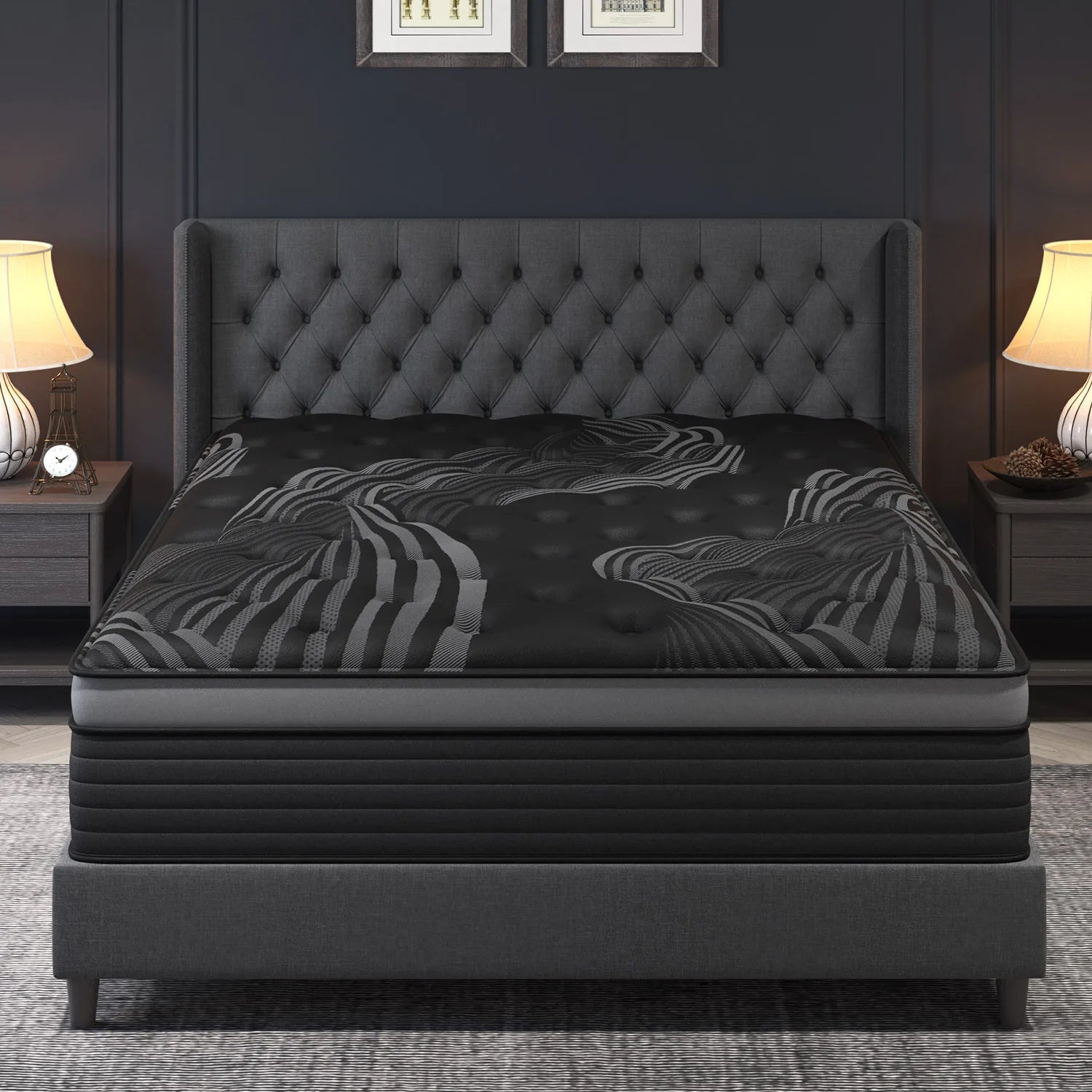 12"/14" Gel Memory Foam Hybrid Pocket Spring Mattress — Medium Firm, Motion Isolation, Twin to King Mattress in a Box
