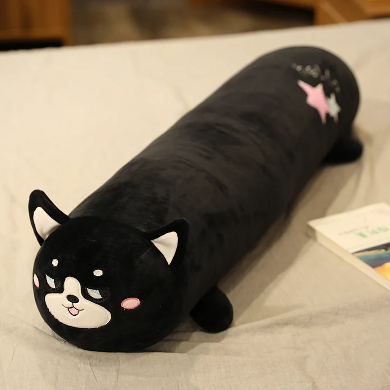 Cervical Roll Neck Pillow Cover – Soft Cartoon Print, Zipper Closure, 80–140cm