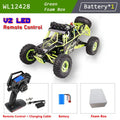 WLtoys 12428 1:12 Scale 4WD RC Racing Car – 50KM/H Alloy Off-Road Climbing Truck with LED Lights